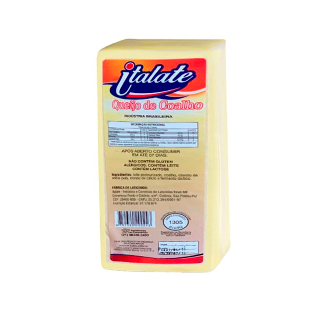 Queijo Coalho Italate 1kg