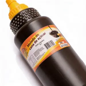 Melado de cana de açúcar 1kg, embalagem com bico dosador amarelo, Armazém Nordestino